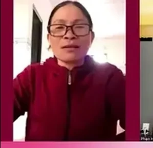 Khung hình từ buổi ghi hình chia sẻ của Cô Minh
