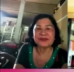 Khung hình từ buổi ghi hình chia sẻ của Cô Thuỷ